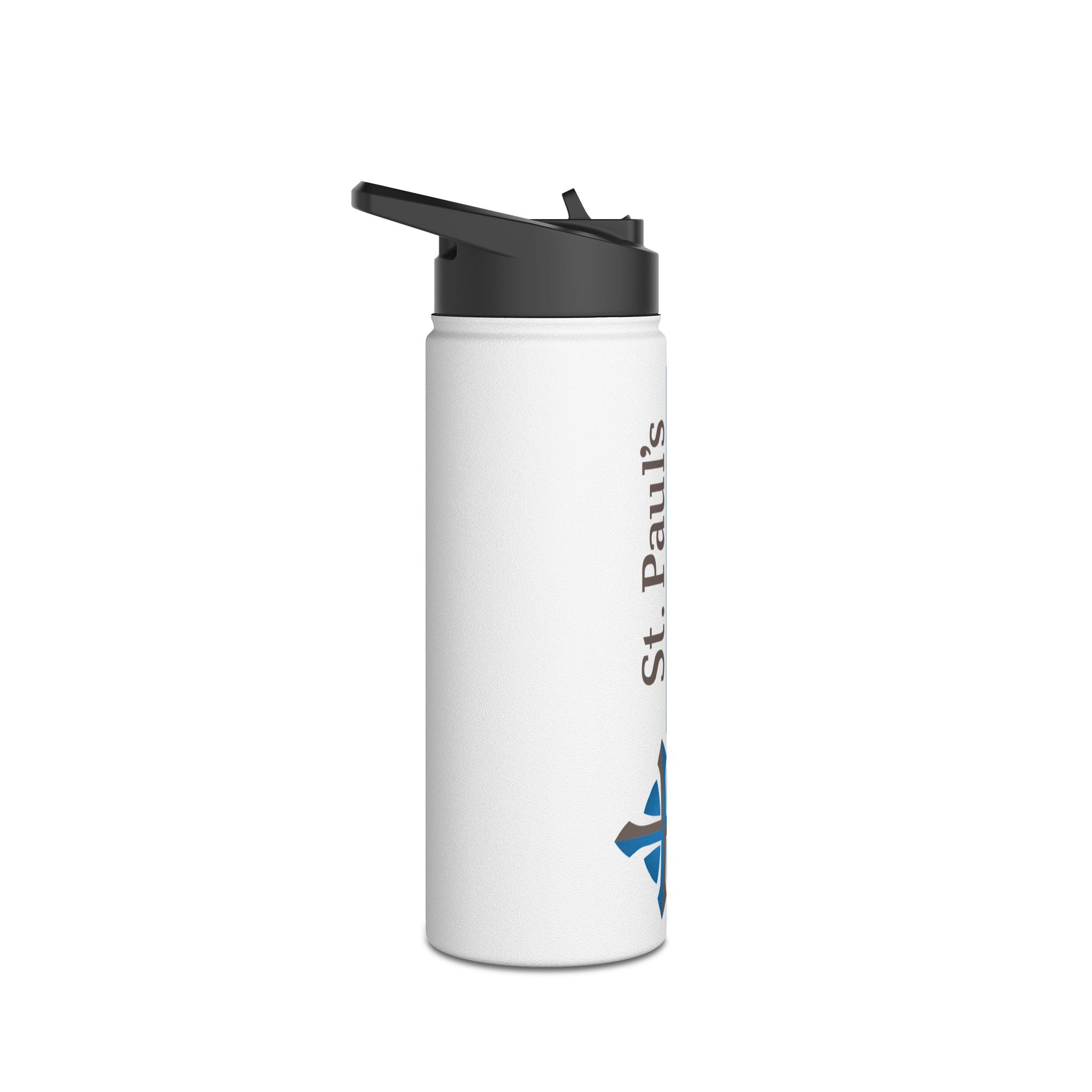 St Paul's Stainless Steel Water Bottle, Standard Lid