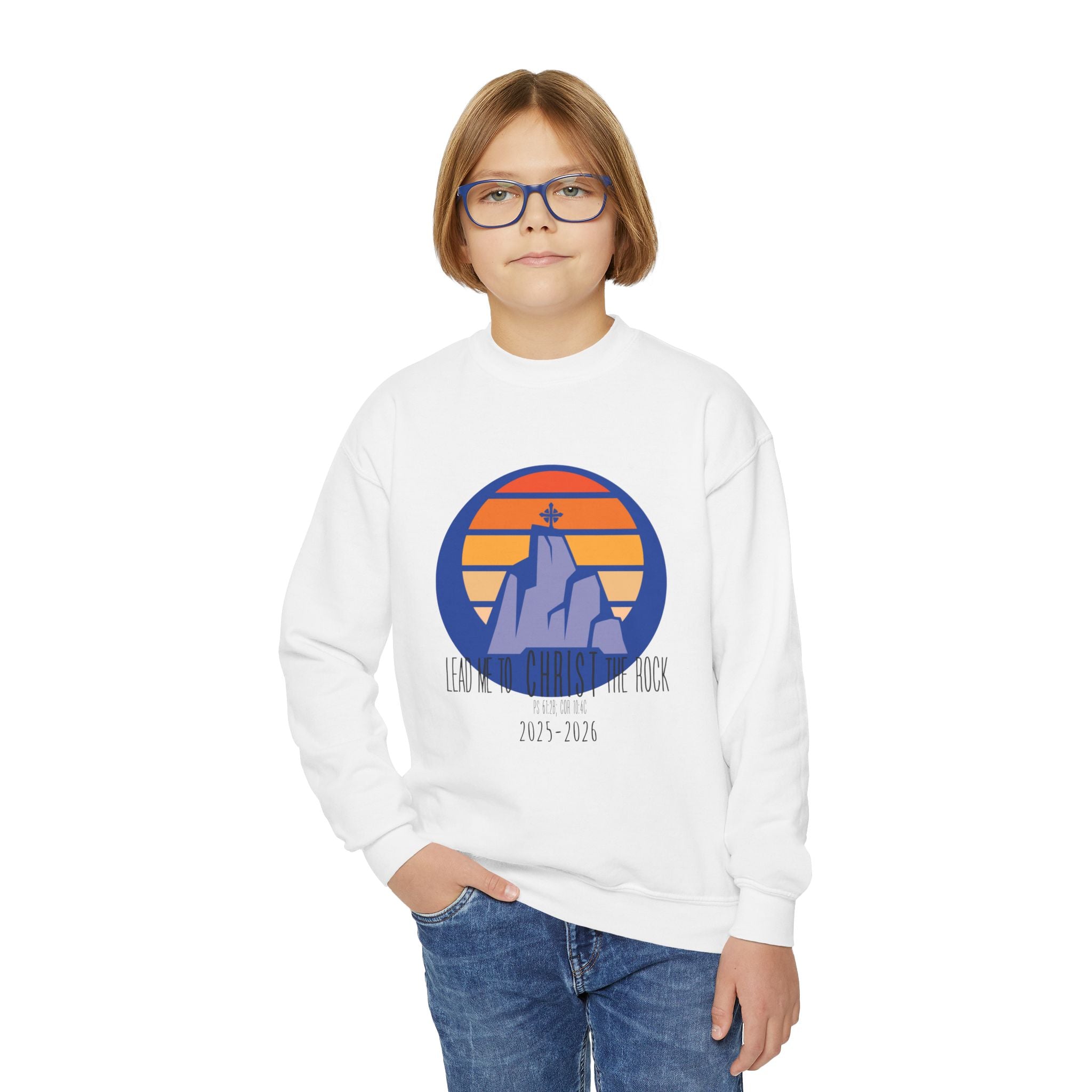 Lead Me to Christ Youth Crewneck Sweatshirt