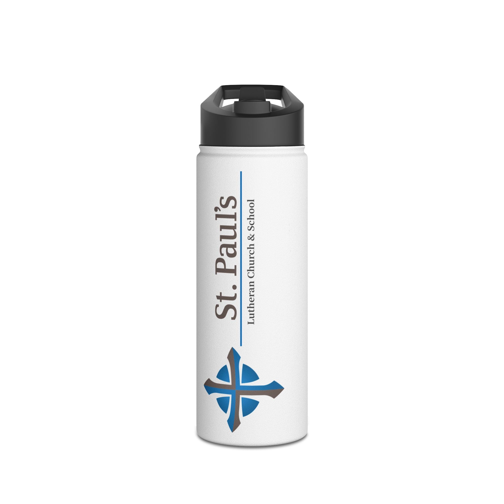St Paul's Stainless Steel Water Bottle, Standard Lid