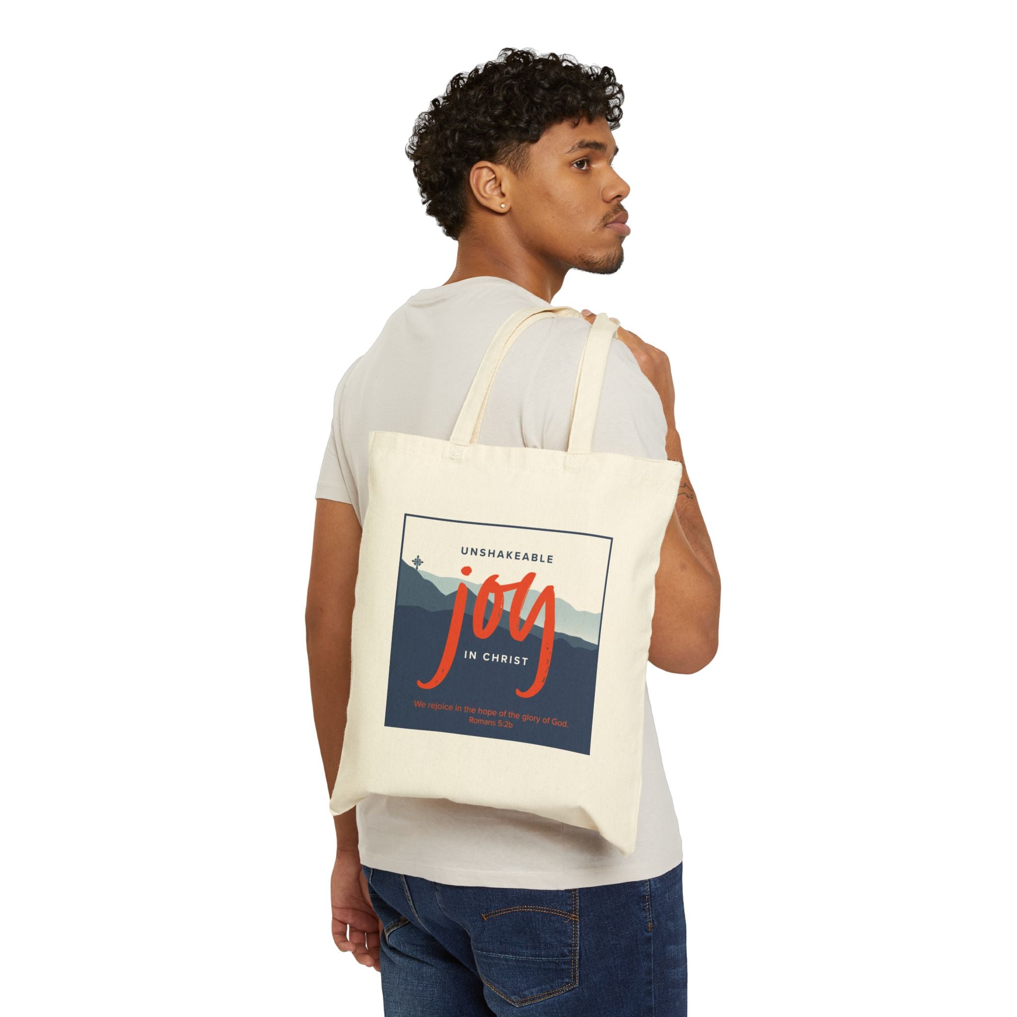 Unshakeable Joy Cotton Canvas Tote Bag