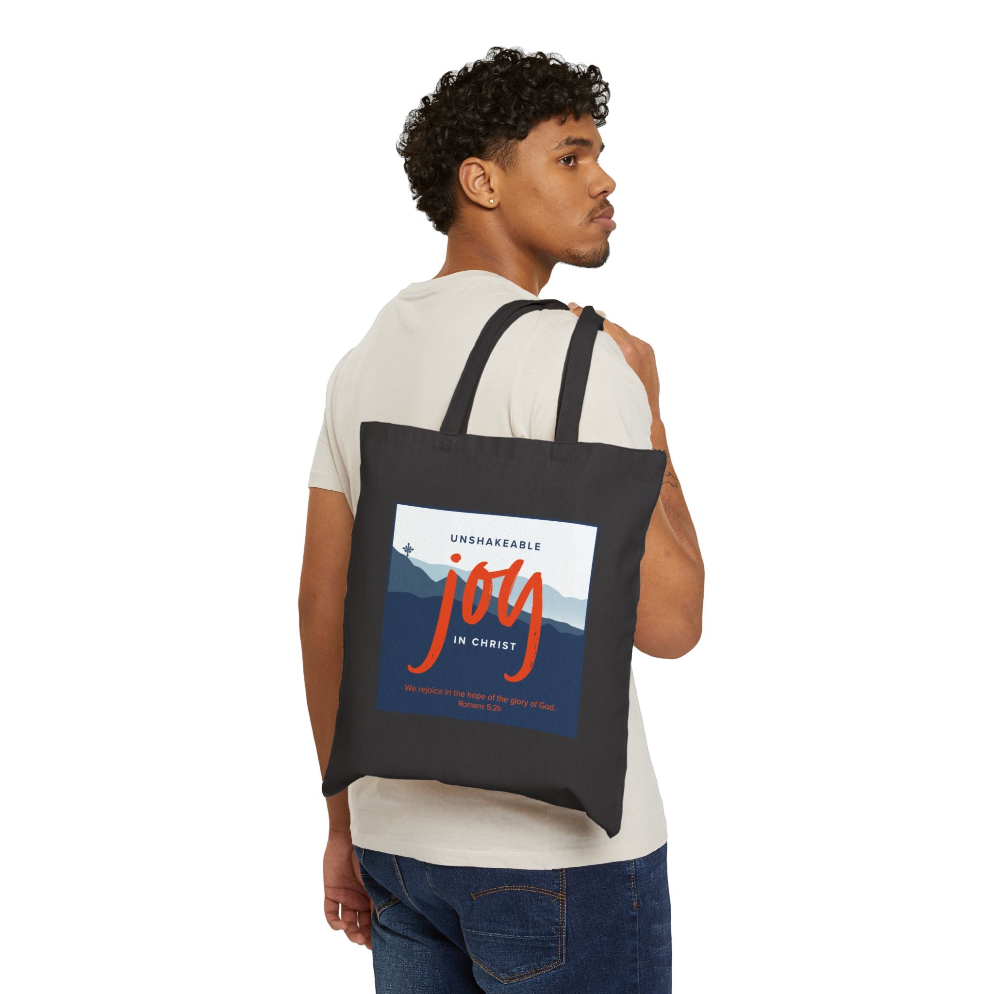 Unshakeable Joy Cotton Canvas Tote Bag