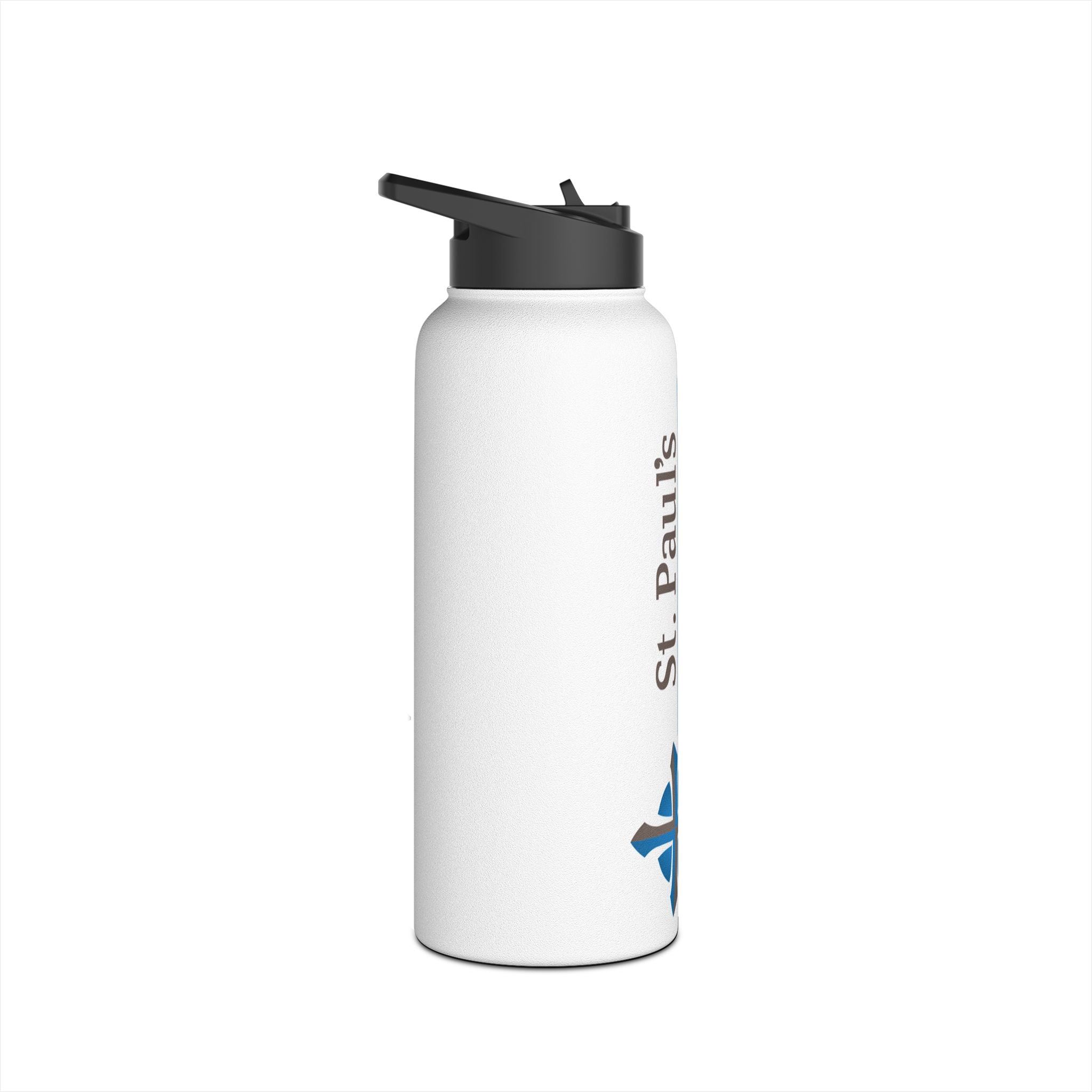 St Paul's Stainless Steel Water Bottle, Standard Lid