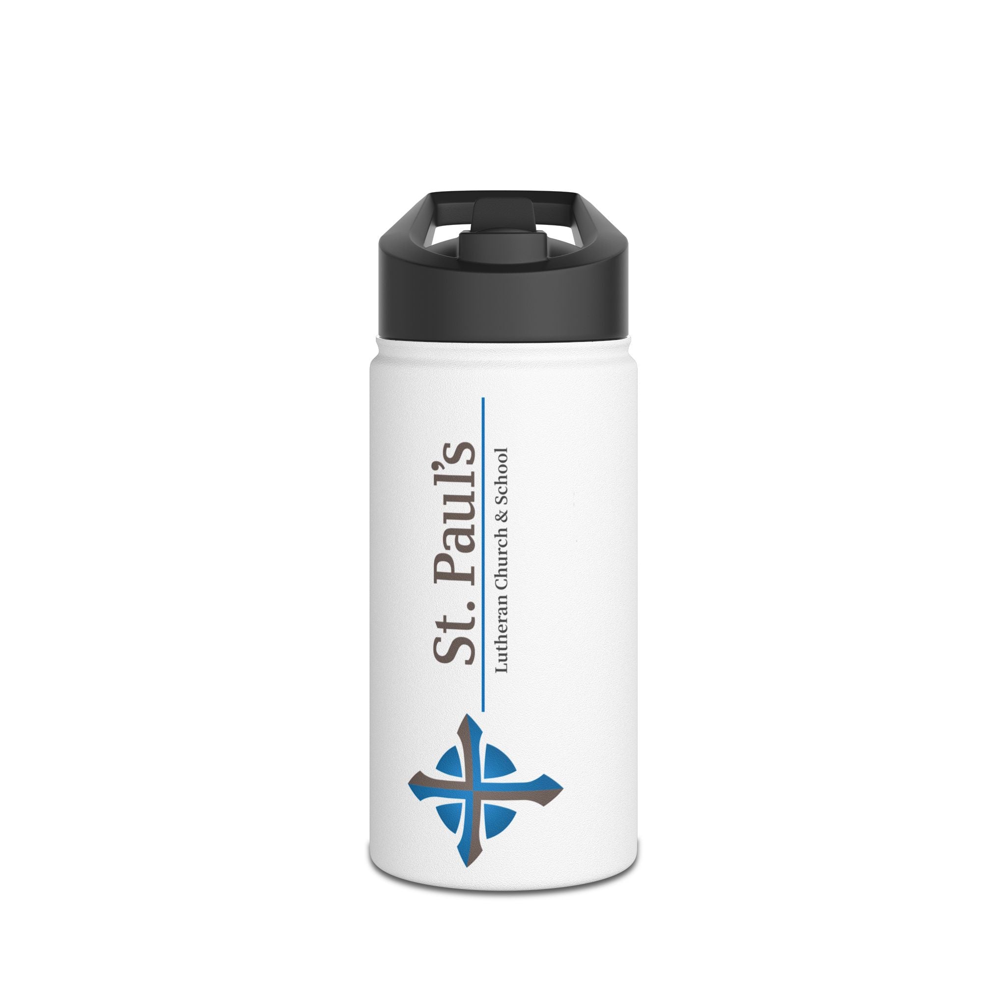 St Paul's Stainless Steel Water Bottle, Standard Lid