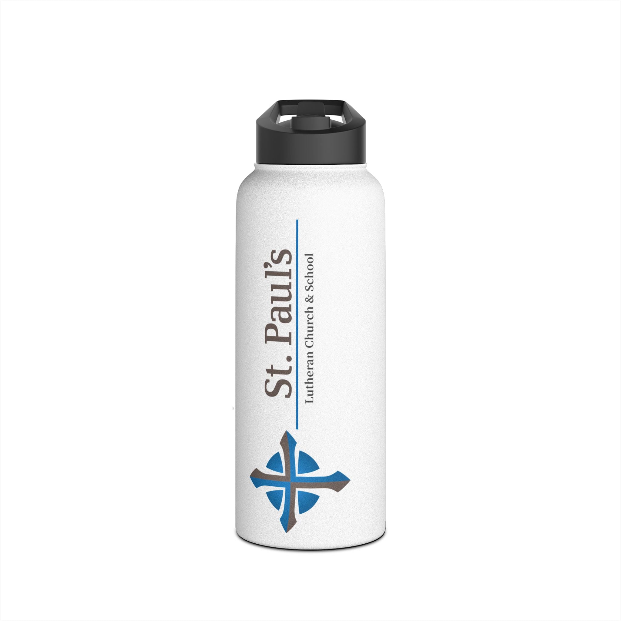 St Paul's Stainless Steel Water Bottle, Standard Lid