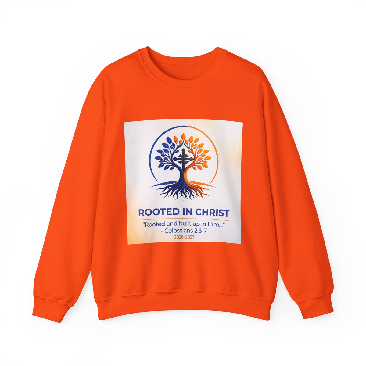Rooted in Christ Heavy Blend™ Crewneck Sweatshirt