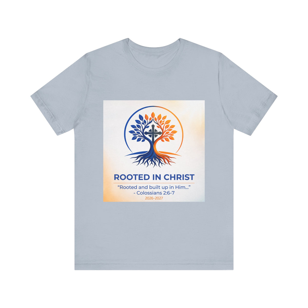 Rooted in Christ Jersey Short Sleeve Tee