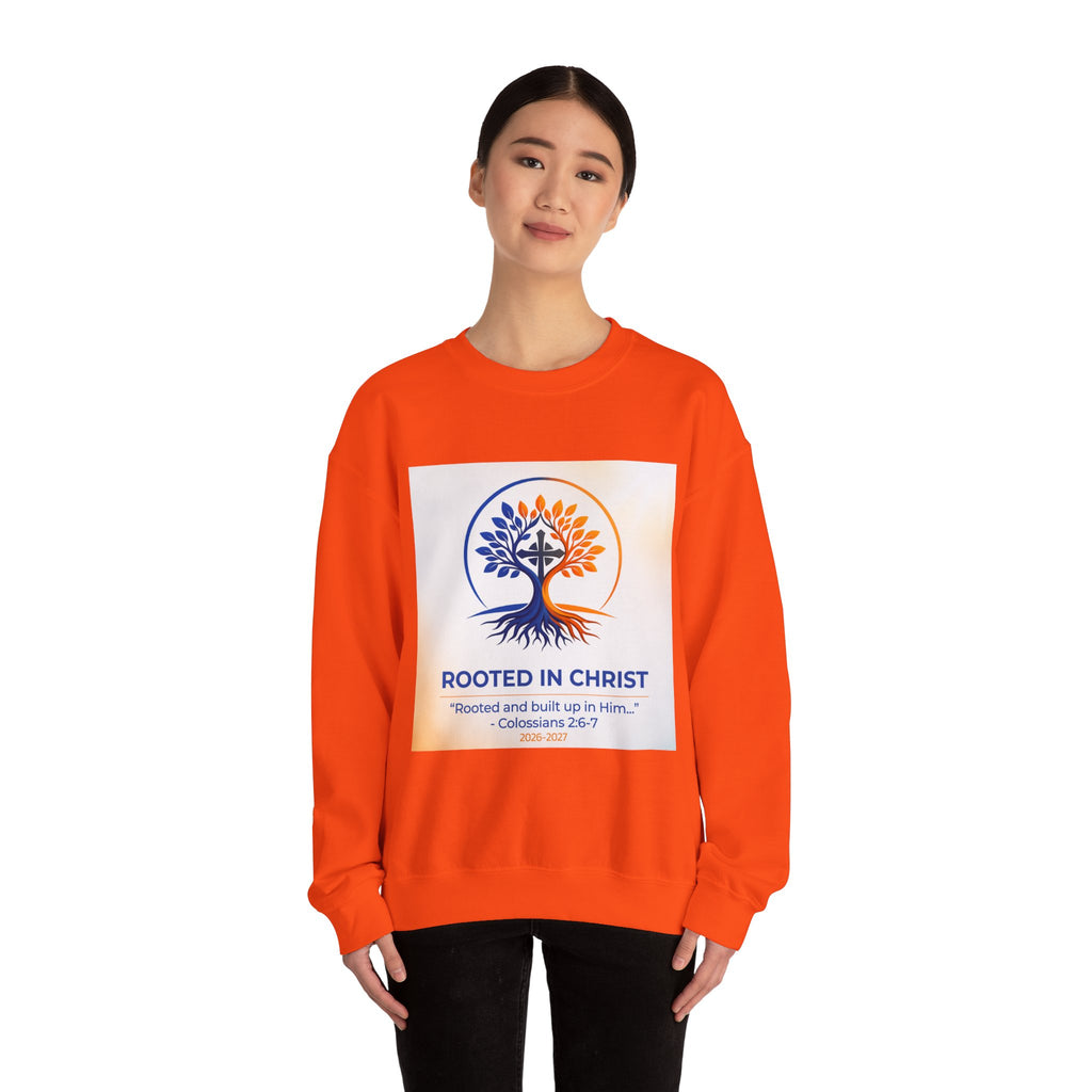 Rooted in Christ Heavy Blend™ Crewneck Sweatshirt