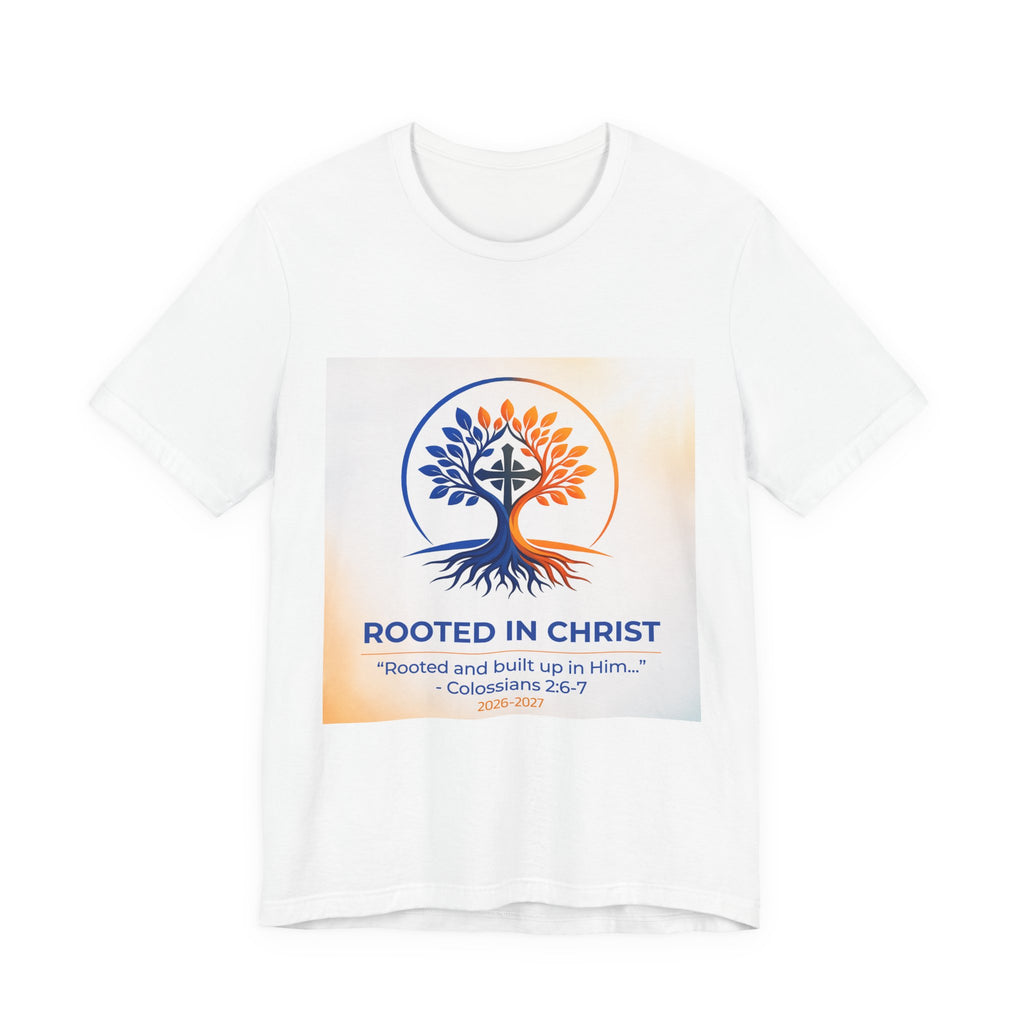 Rooted in Christ Jersey Short Sleeve Tee