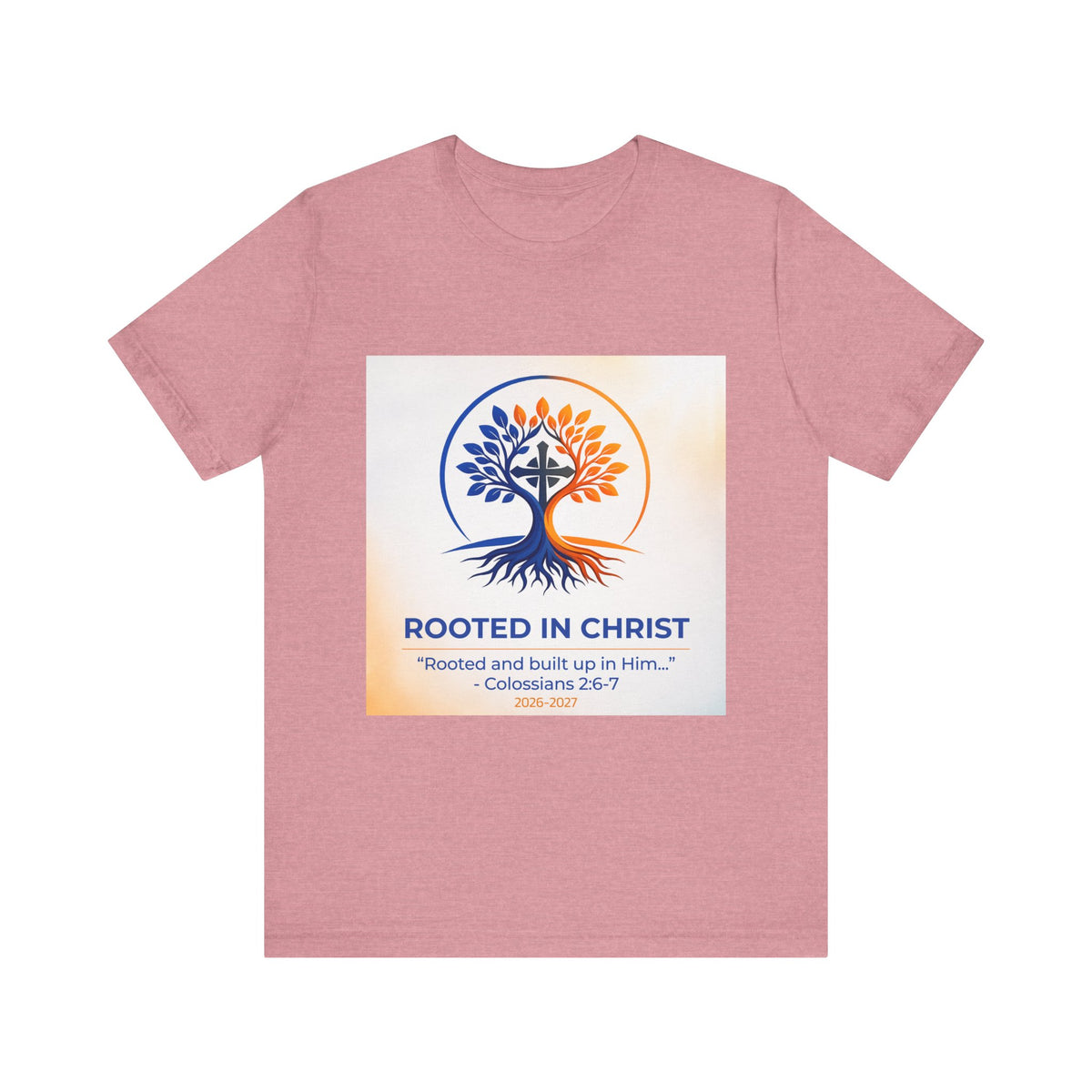 Rooted in Christ Jersey Short Sleeve Tee