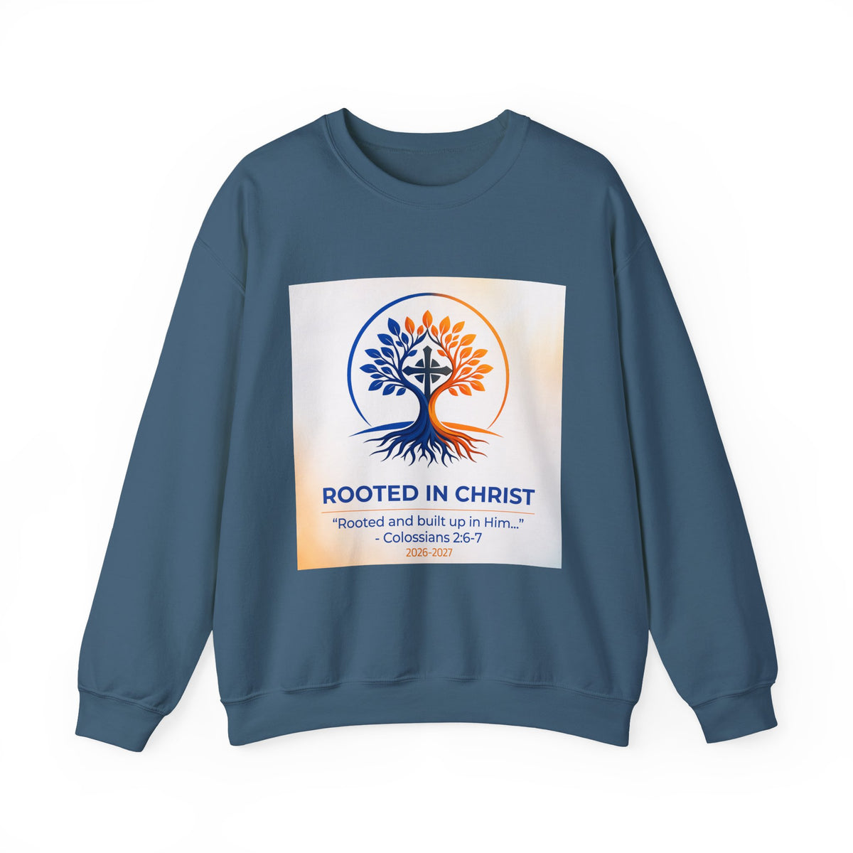 Rooted in Christ Heavy Blend™ Crewneck Sweatshirt