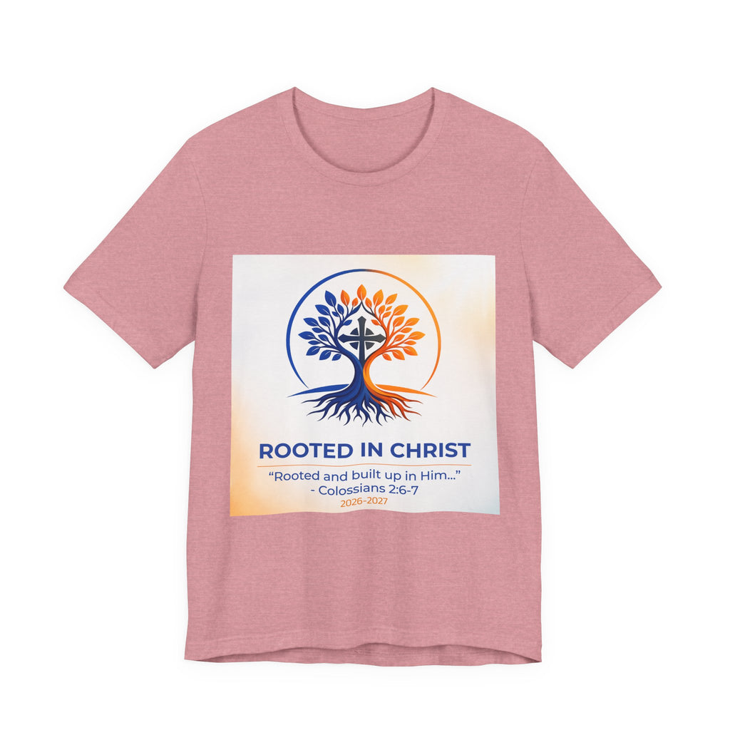 Rooted in Christ Jersey Short Sleeve Tee