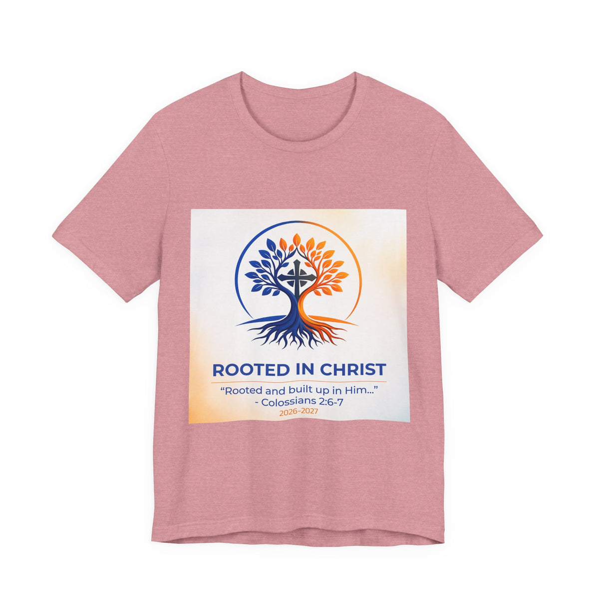 Rooted in Christ Jersey Short Sleeve Tee