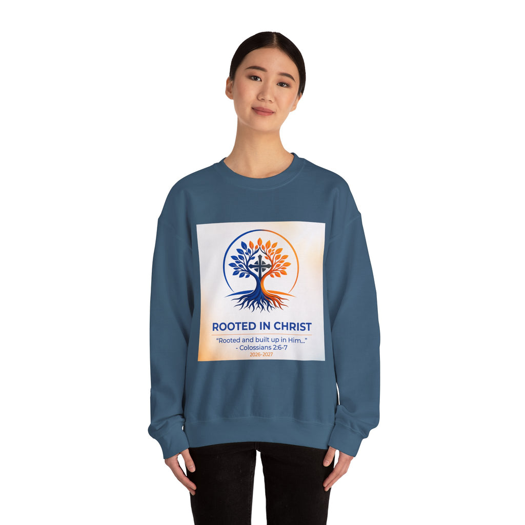 Rooted in Christ Heavy Blend™ Crewneck Sweatshirt
