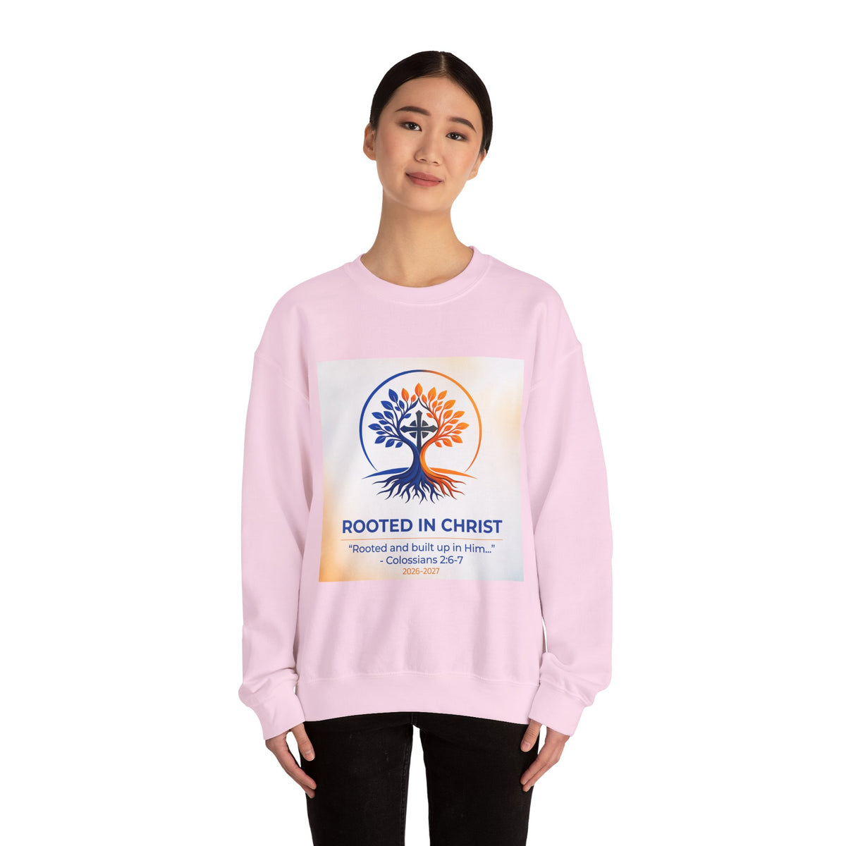 Rooted in Christ Heavy Blend™ Crewneck Sweatshirt