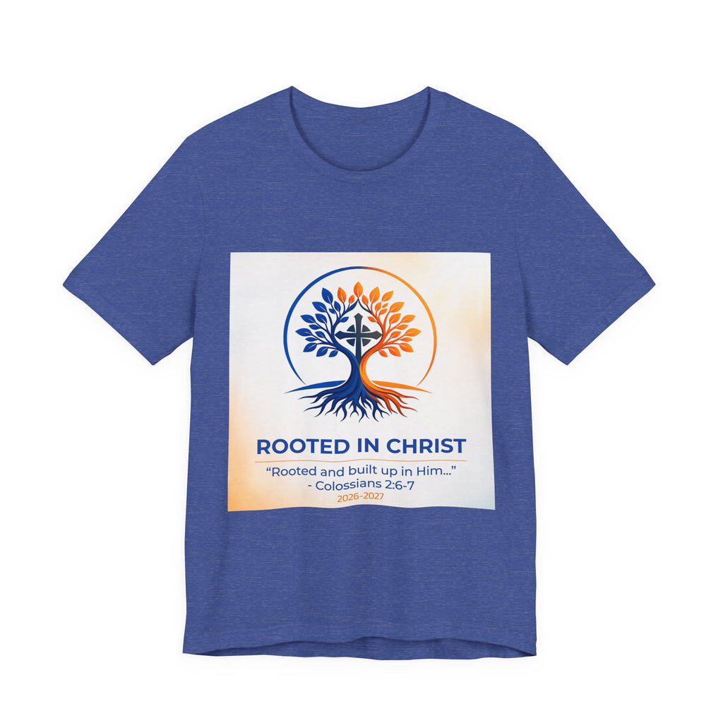 Rooted in Christ Jersey Short Sleeve Tee