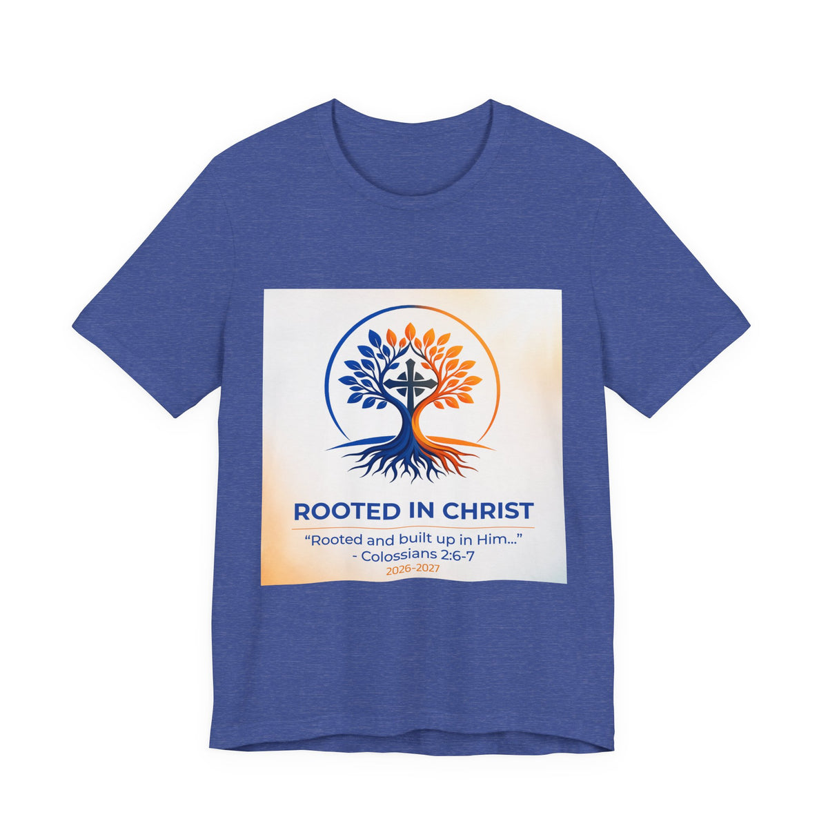Rooted in Christ Jersey Short Sleeve Tee