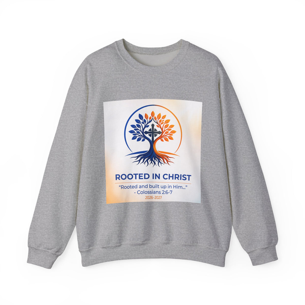 Rooted in Christ Heavy Blend™ Crewneck Sweatshirt