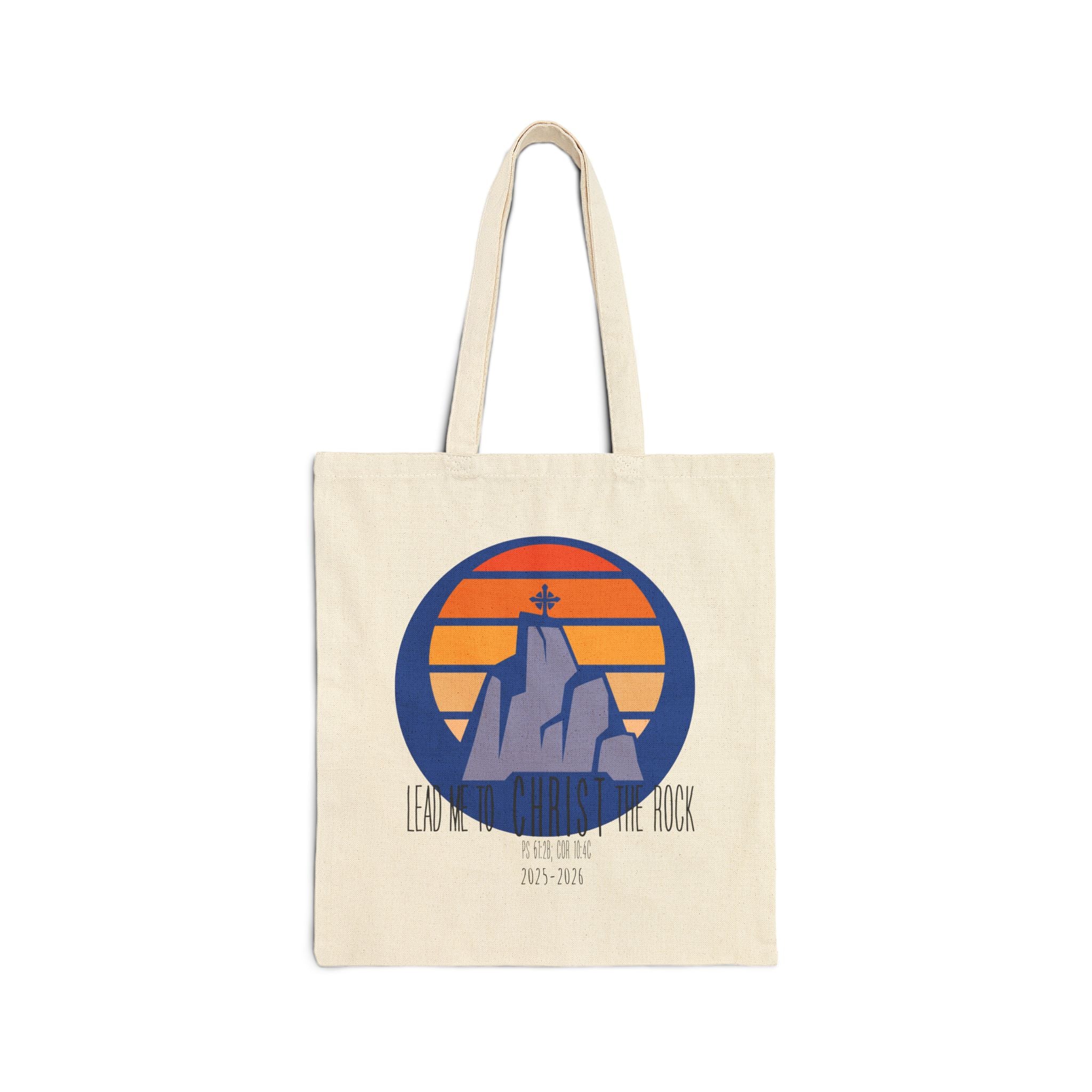 Lead Me to Christ Cotton Canvas Tote Bag