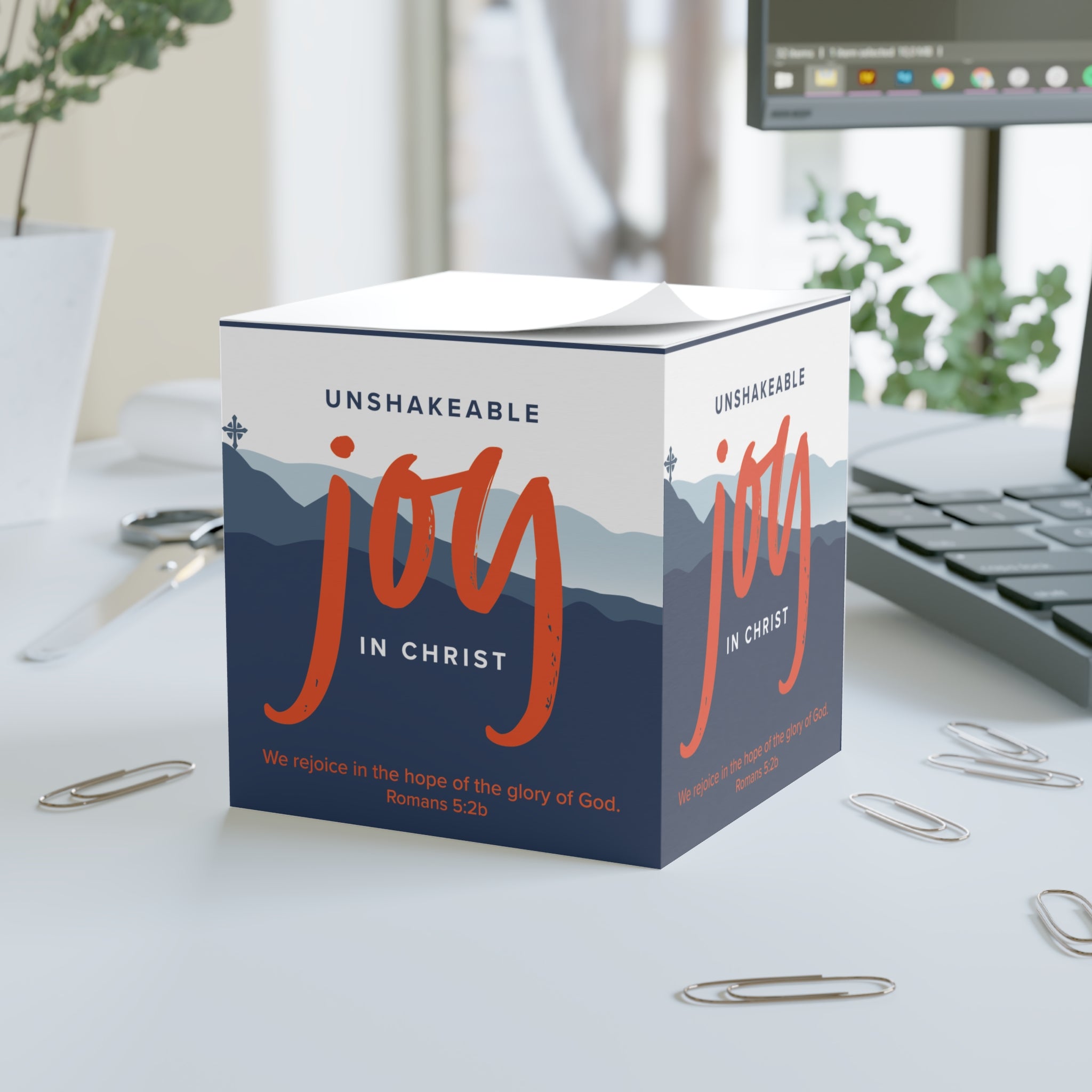 Unshakeable Joy Note Cube