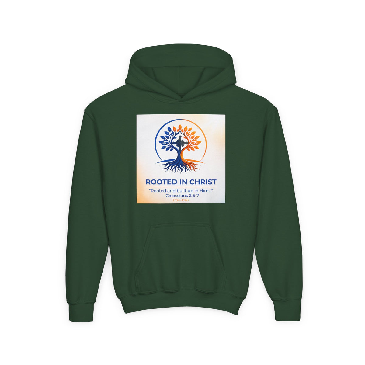 Rooted in Christ Youth Hooded Sweatshirt