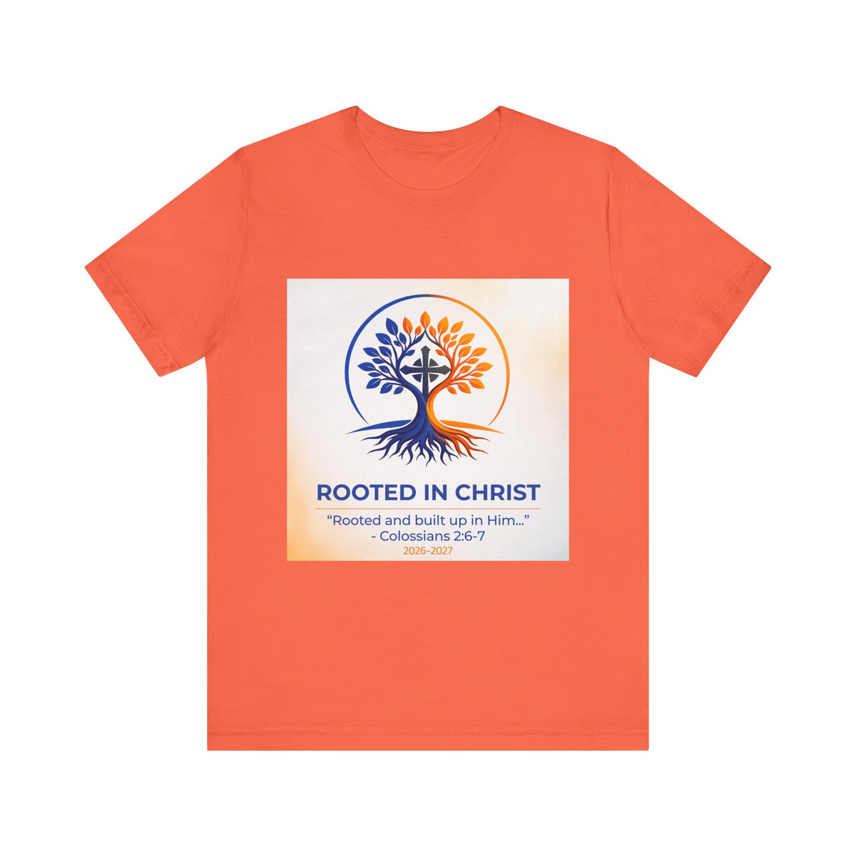 Rooted in Christ Jersey Short Sleeve Tee