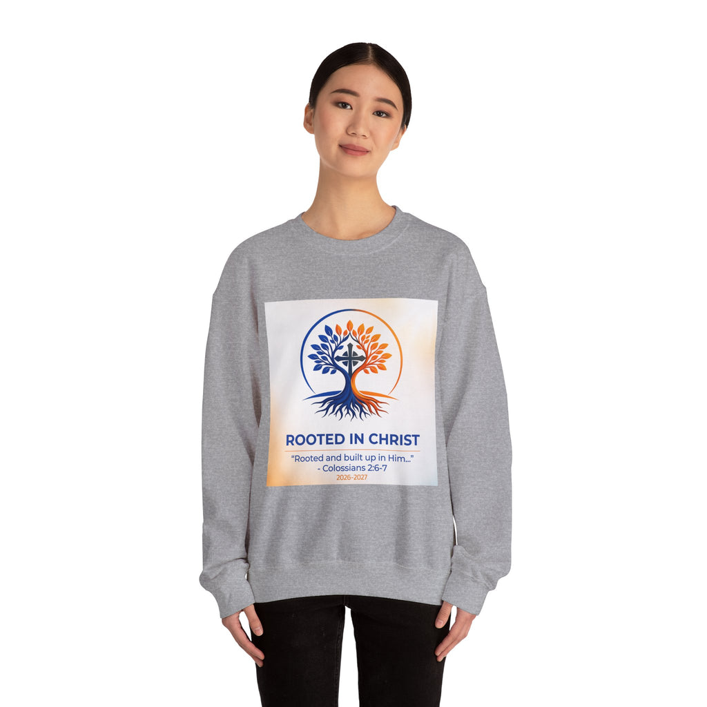Rooted in Christ Heavy Blend™ Crewneck Sweatshirt
