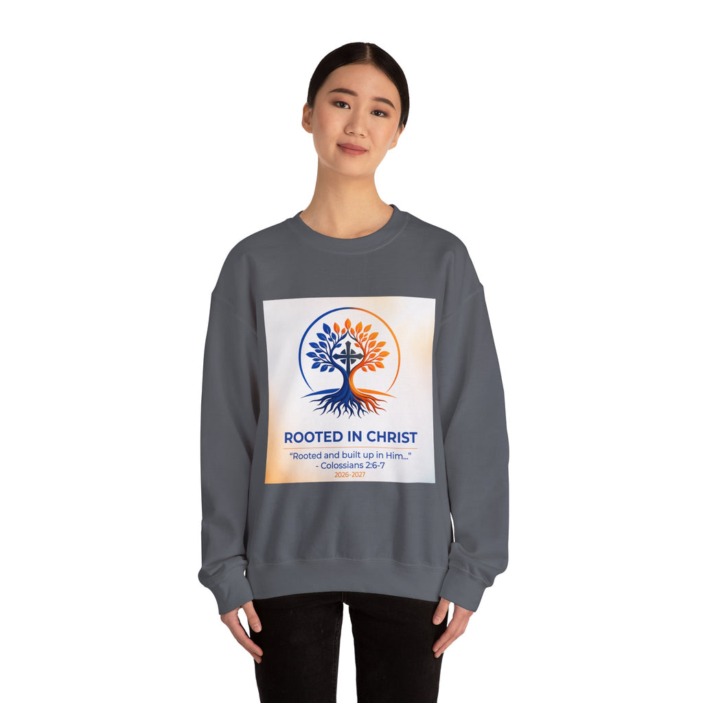 Rooted in Christ Heavy Blend™ Crewneck Sweatshirt