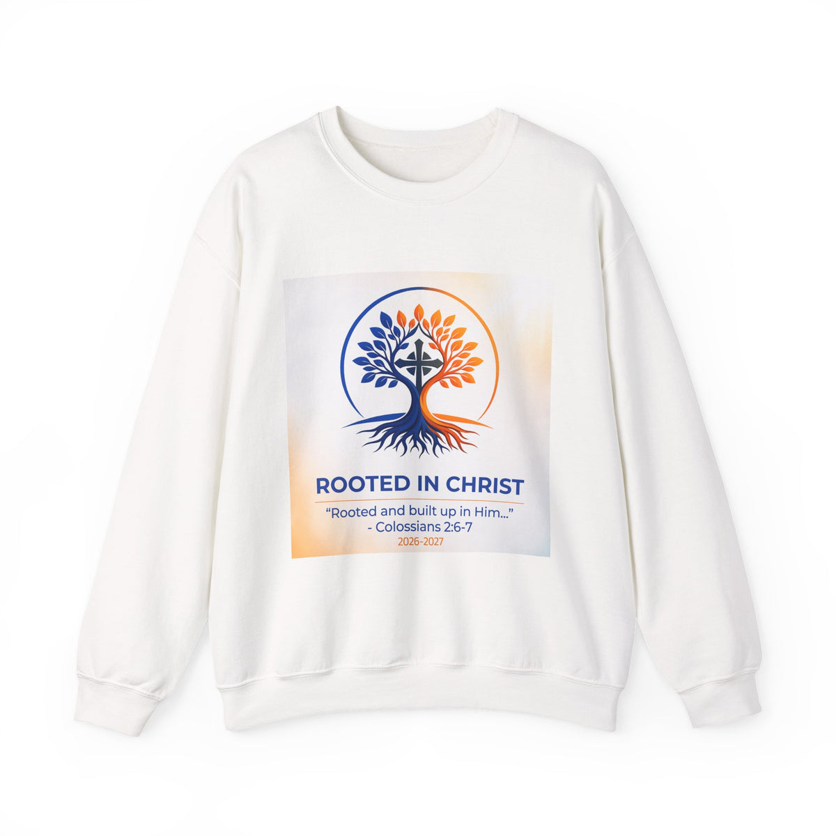 Rooted in Christ Heavy Blend™ Crewneck Sweatshirt