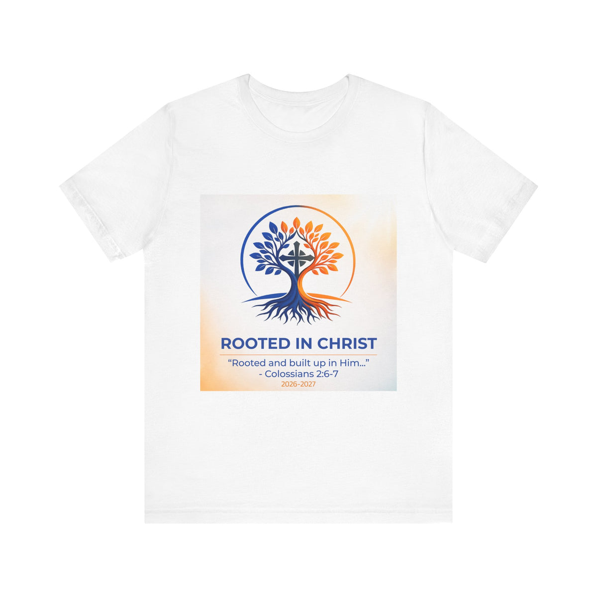 Rooted in Christ Jersey Short Sleeve Tee
