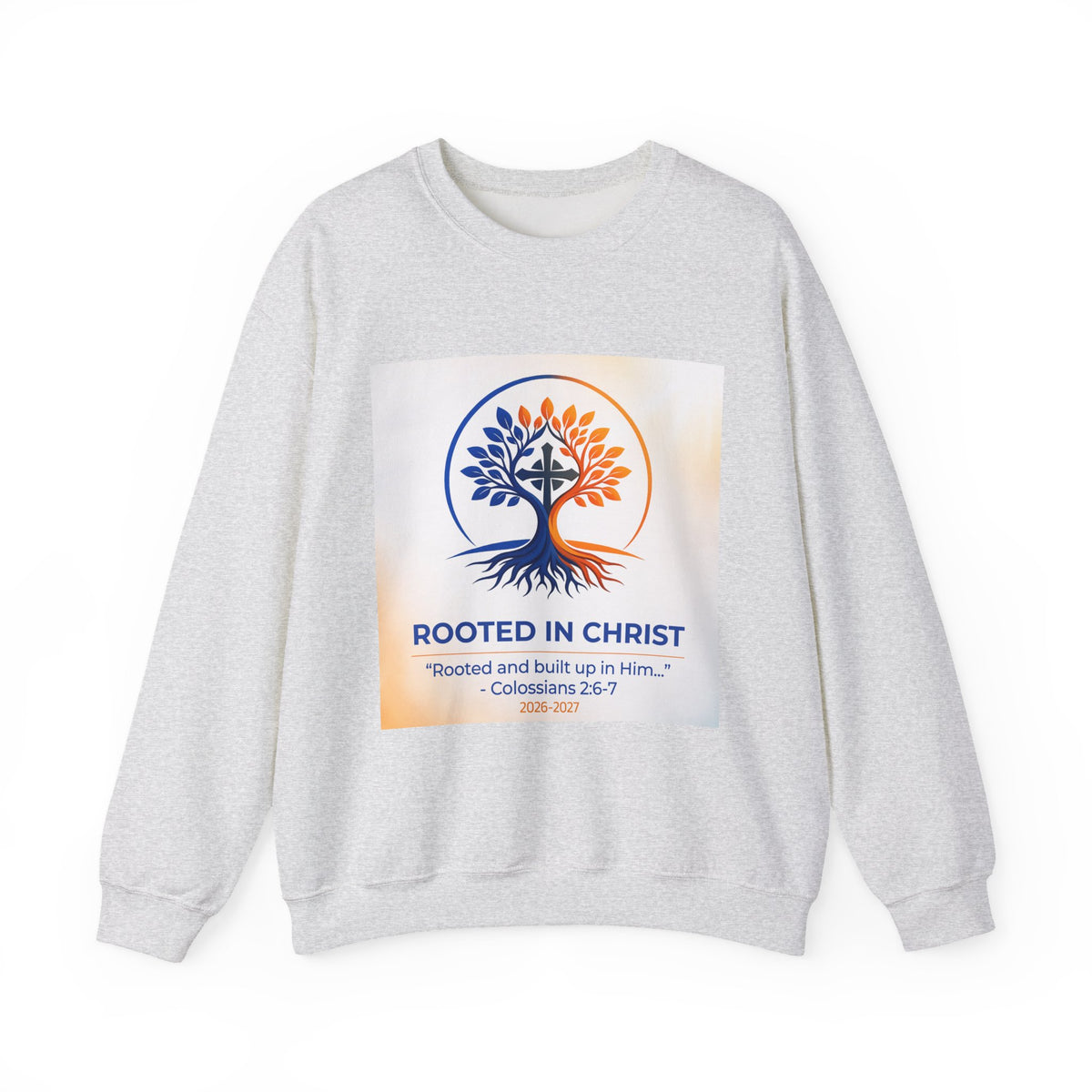 Rooted in Christ Heavy Blend™ Crewneck Sweatshirt