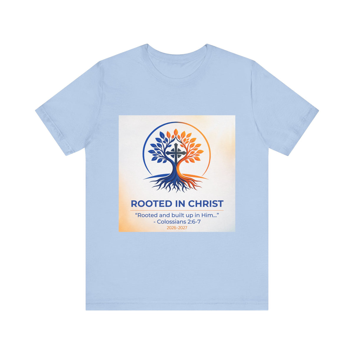 Rooted in Christ Jersey Short Sleeve Tee