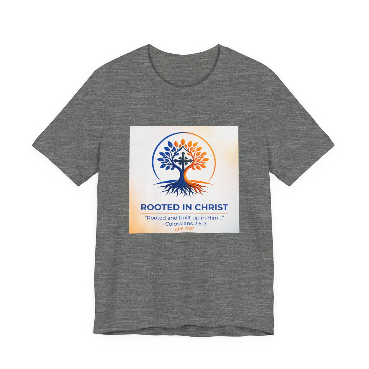 Rooted in Christ Jersey Short Sleeve Tee