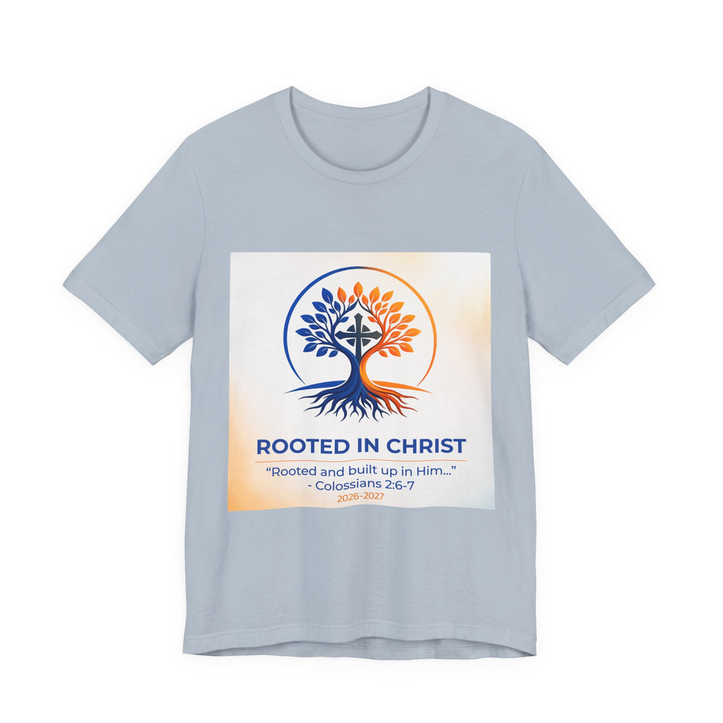 Rooted in Christ Jersey Short Sleeve Tee