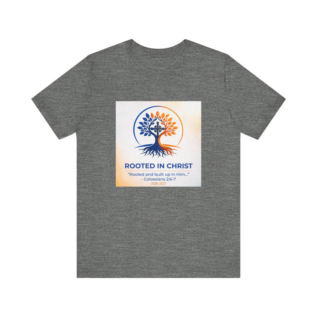 Rooted in Christ Jersey Short Sleeve Tee