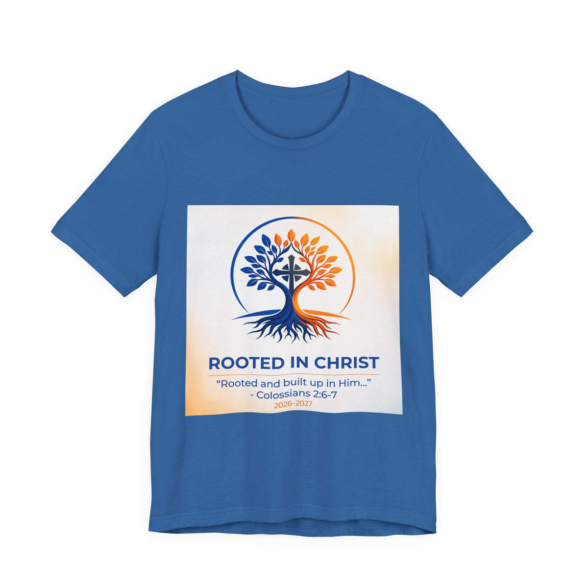 Rooted in Christ Jersey Short Sleeve Tee