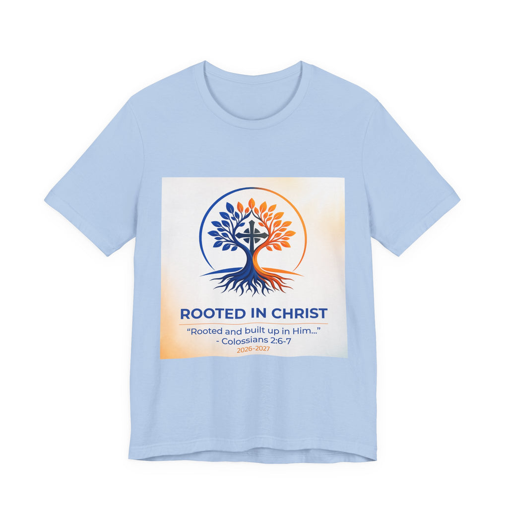 Rooted in Christ Jersey Short Sleeve Tee