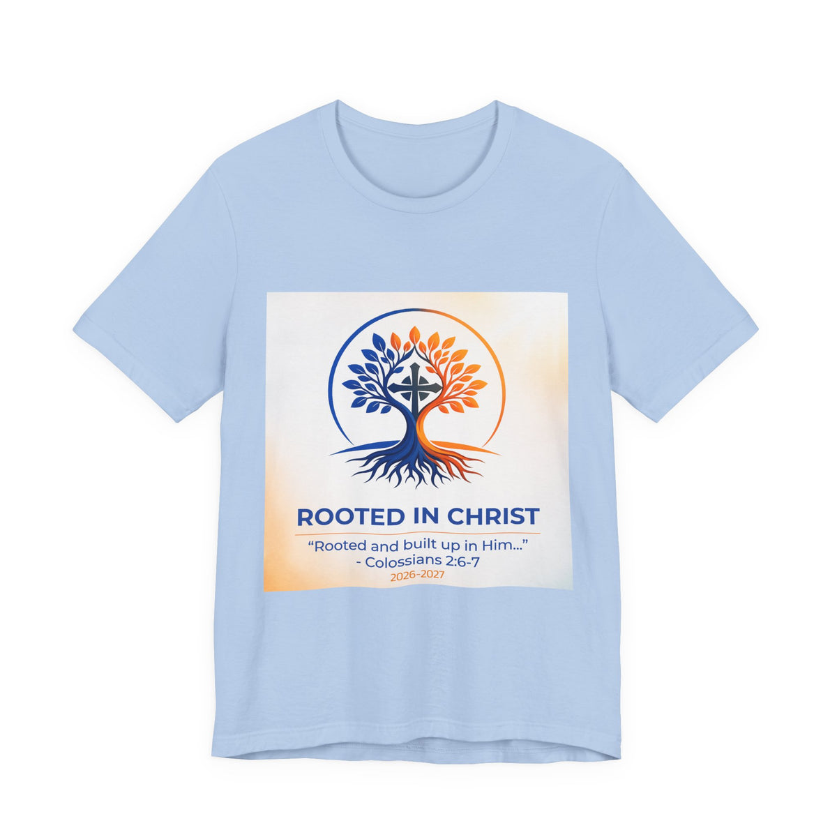 Rooted in Christ Jersey Short Sleeve Tee
